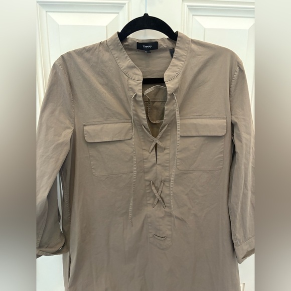 Theory Jullitah Light Poplin Dress in Size 8 - Picture 5 of 8